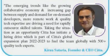 Citta global expansion plan 2022-2023